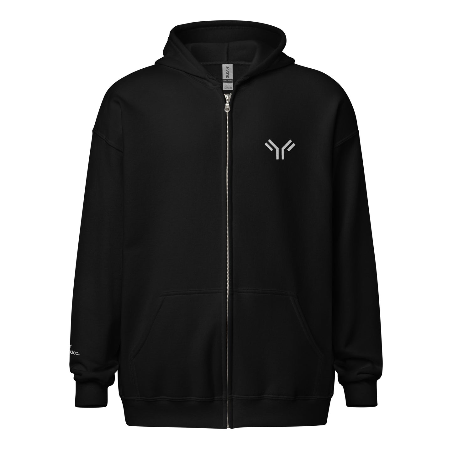 Everyday Unisex Embroidered Zip Hoodie