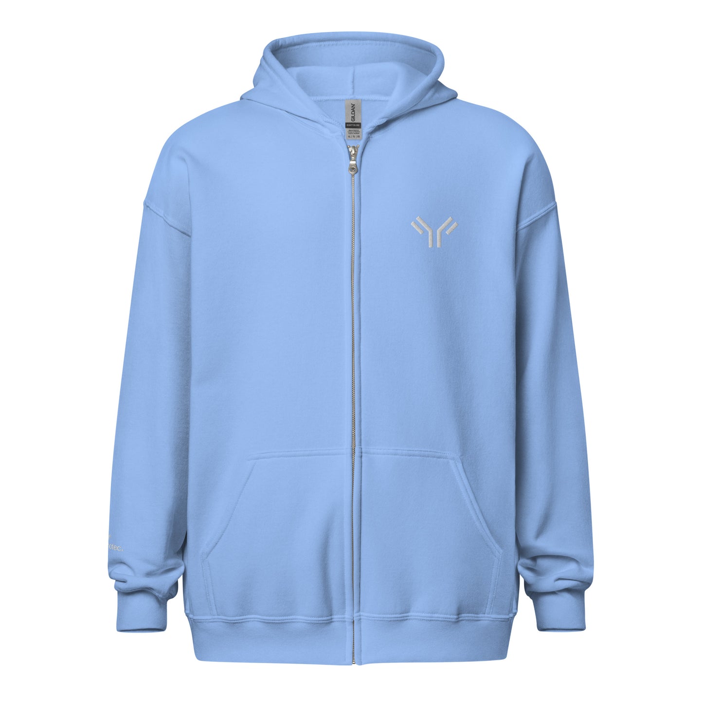 Everyday Unisex Embroidered Zip Hoodie