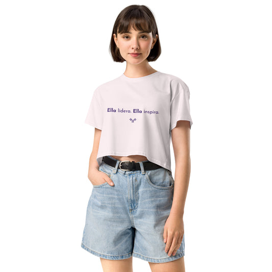 Women’s crop top - She Inspires Spanish